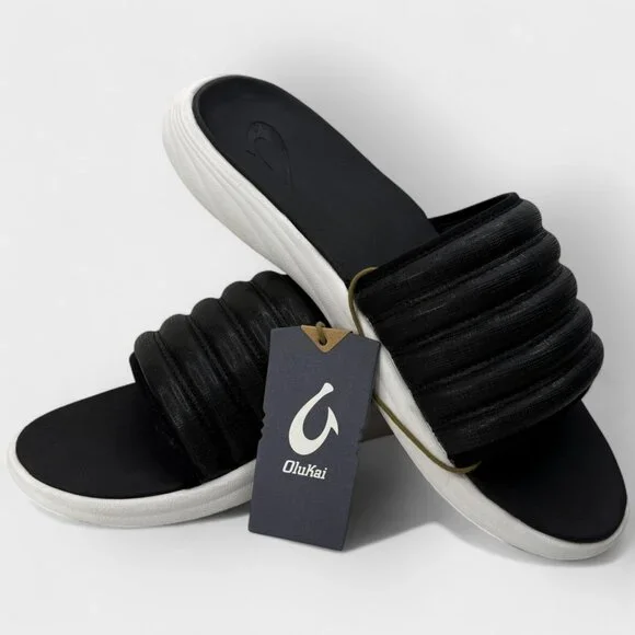 OluKai | Shoes | Olukai Komo Slide Sandals Black Mens Size 3  display picture 3